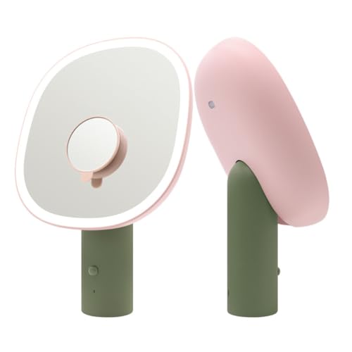 Large Lighted Makeup Updated with Lights Swivel Vanity Brightness Dimmable Cosmetic with (Color : E, Size : 38.6CM)