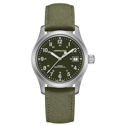 Hamilton Khaki Field Mechanical Green Dial Men's Watch H69439363