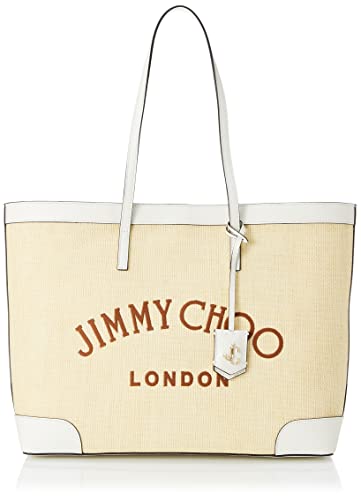 Jimmy Choo NINE2FIVEEWRAZ0246 Women's Tote Bag, NATURAL/LATTE/DARK TAN