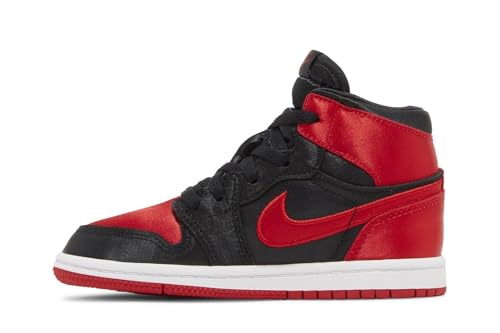 Jordan Little Kid's 1 Retro High OG Satin Bred Blk/U Red-Wht (FD5304 061) - 13
