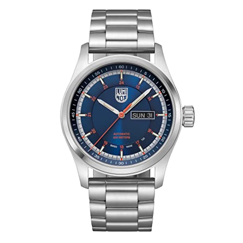 Luminox - Atacama Field Automatic - - Mens Watch 44mm - Military Watch in Silver/White Date Function - 200m Water Resistant - Sapphire Glass - Mens Watches - Made in Switzerland - Made in Switzerland