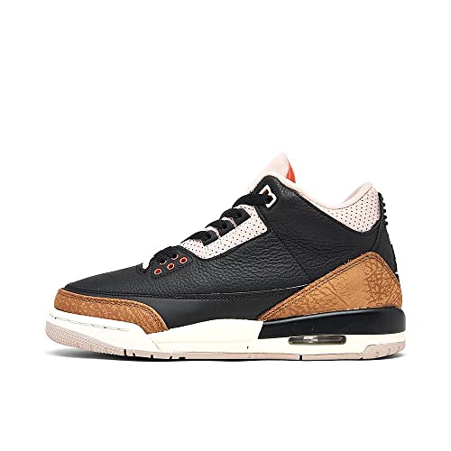 Jordan Big Kid's 3 Retro Desert Elephant Blk/Rush Org-Fossil Stone(DM0967 008)