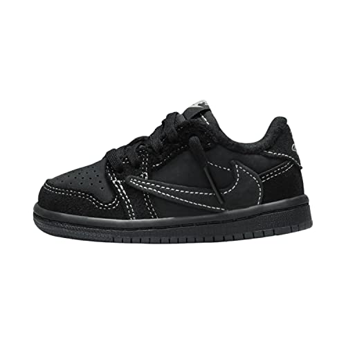 Jordan Toddler Air 1 Low OG TD DO5441 001 Travis Scott - Black/Phantom - Size 9C