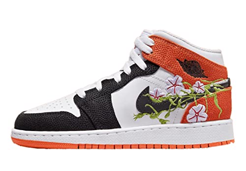 Jordan Youth Air 1 Mid DQ8390 100 Basketball Blossom - Size 5.5Y