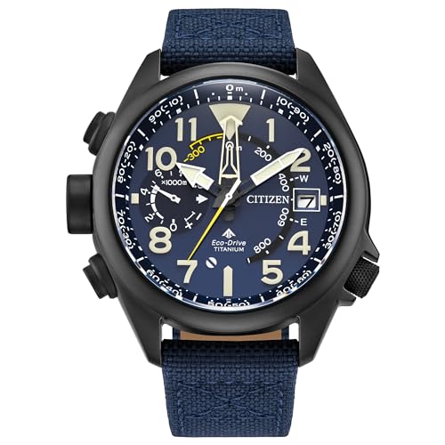 Citizen Eco-Drive Promaster Altichron Blue Nylon Strap Watch 47mm - BN4065-07L